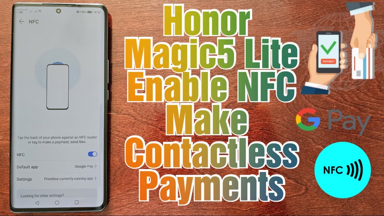 Honor Magic 5 Lite 2 Ways to Turn On NFC to Make Contactless Payments Using Google Pay Or Send Files