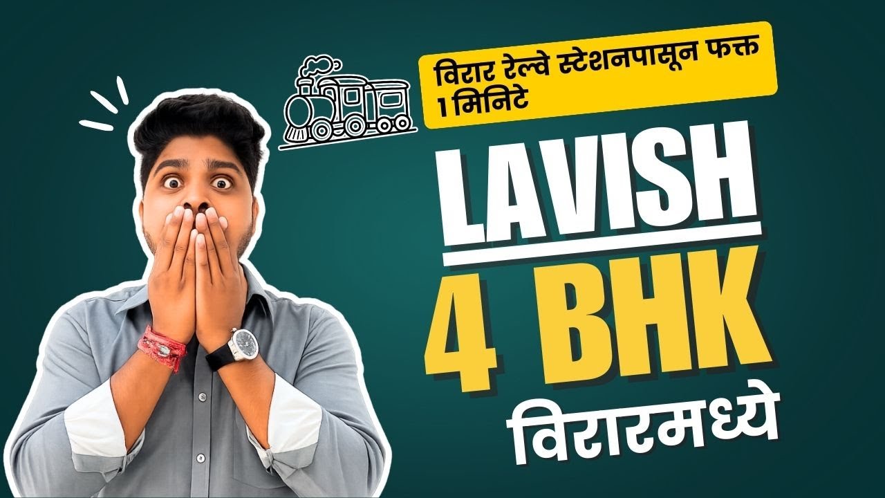 Lavish 4 BHK Balcony Flat in Virar | Just 1 Min from Station | Dream Home