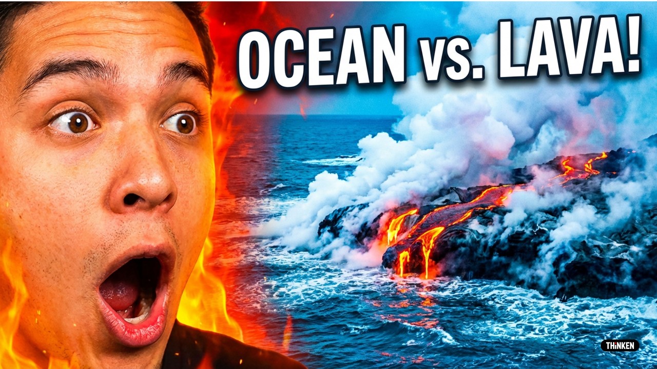 What Happens When a Volcano Falls Into the Ocean? #science