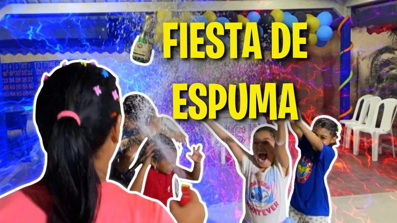 FIESTA DE ESPUMA 🫧 Jugando con Amigos