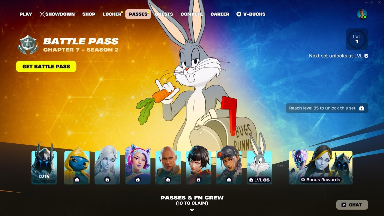 Passe de Combat Saison 2 Fortnite Chapitre 7, Pr&eacute;sentation de Tous le Battle Pass Int&eacute;grale Fortnite