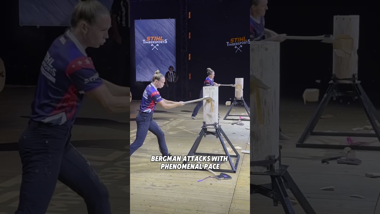 She Broke the WORLD RECORD!🔥 Lauren Bergman’s Standing Block Chop is UNREAL 