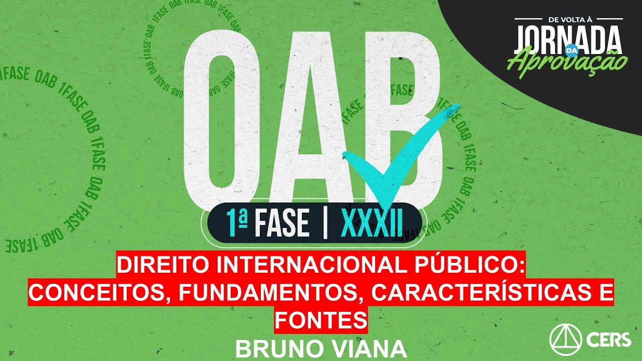 Direito Internacional Público conceito, fundamentos, características e fontes | Prof. Bruno Viana