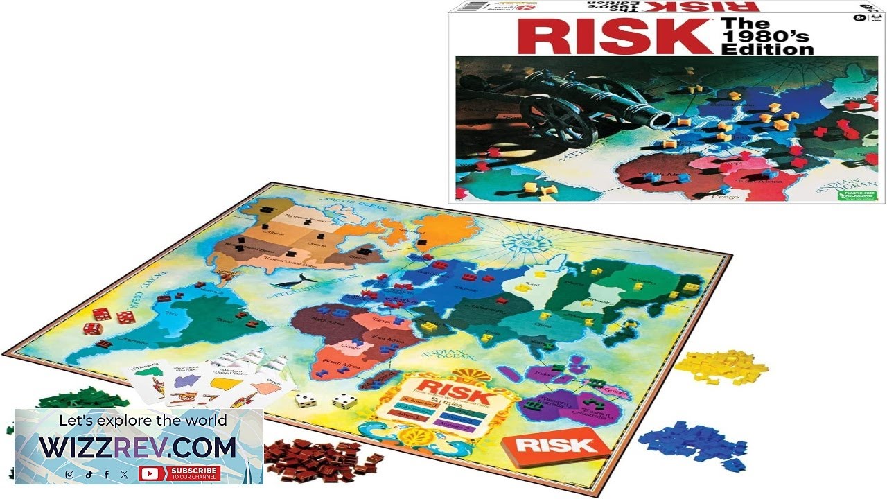Risk The 1980's Edition with Original 1980's Artwork and Components by Winning