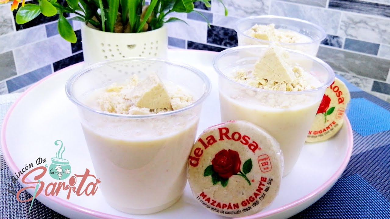 Gelatina individual de mazapan #envivo #reposteandoconsarita