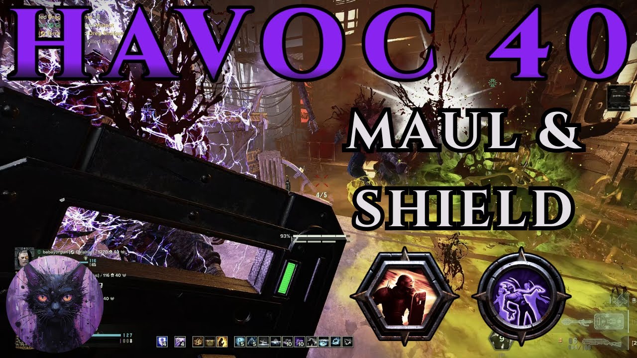 Arbites - Shock Maul & Shield Mk VI & Shotgun | Havoc 40 Gameplay | Dark Communion | Darktide