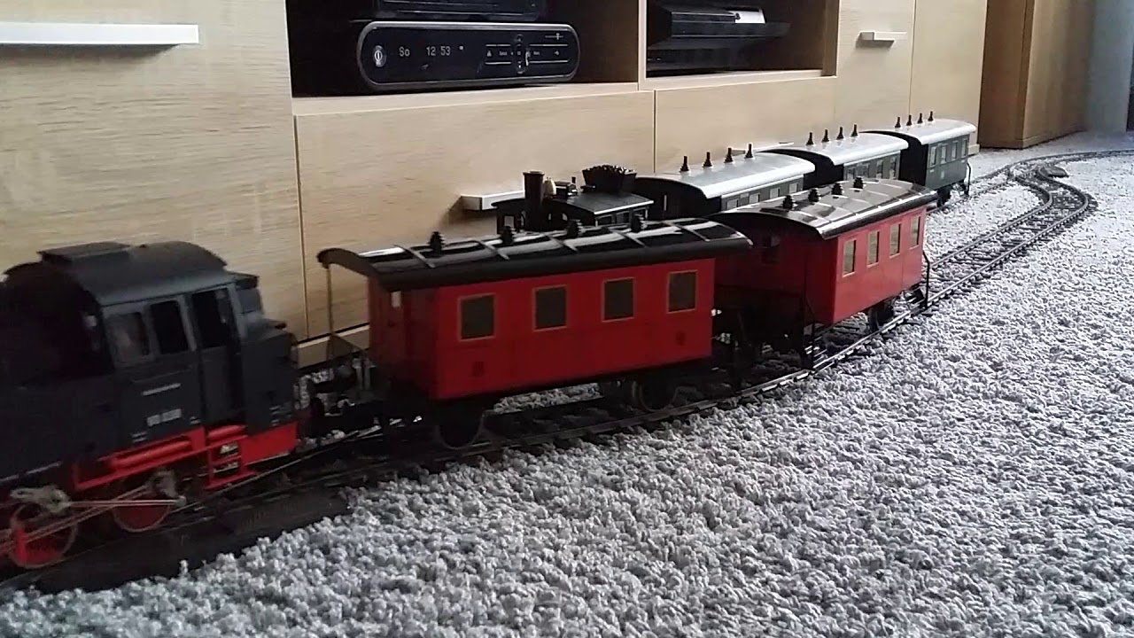 Märklin Spur 1 Dampflok BR 98 311 (ESU Sound) + Dampflok BR 80 038 (Märklin Sound) auf Testfahrt ☺
