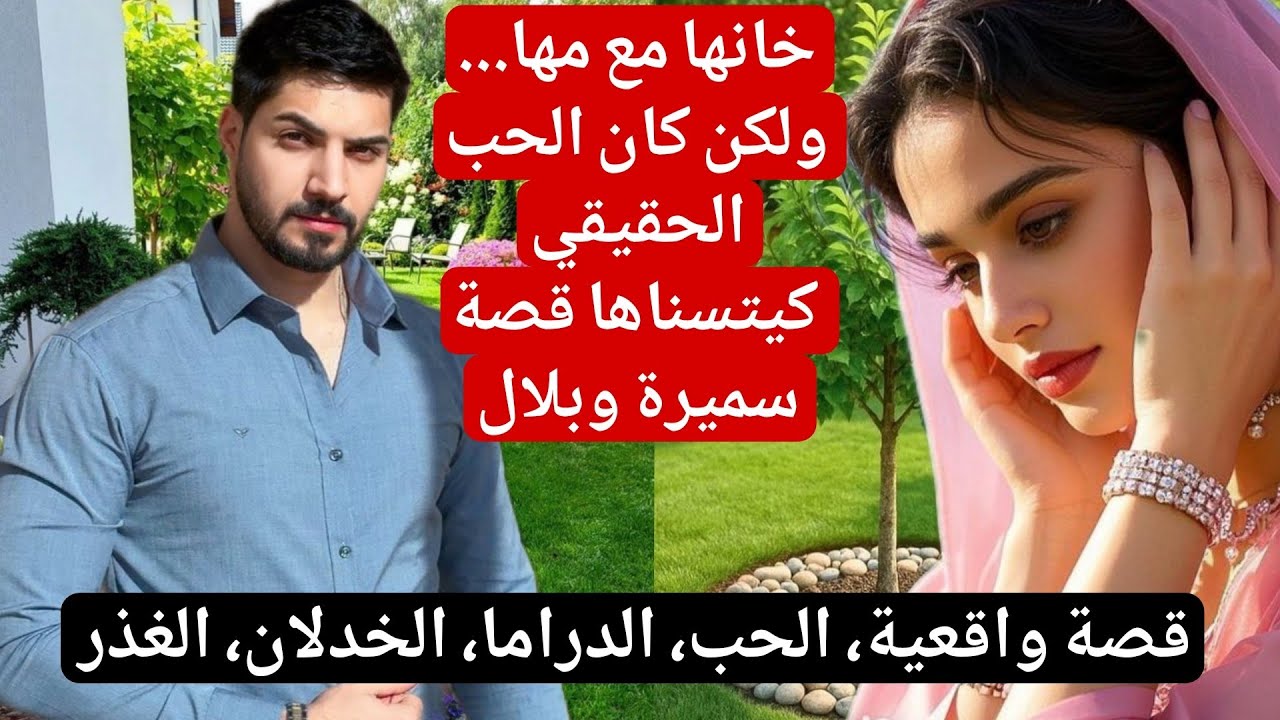 خانها مع مها... ولكن كان الحب الحقيقي كيتسناها قصة سميرة وبلال❤‍🔥💔