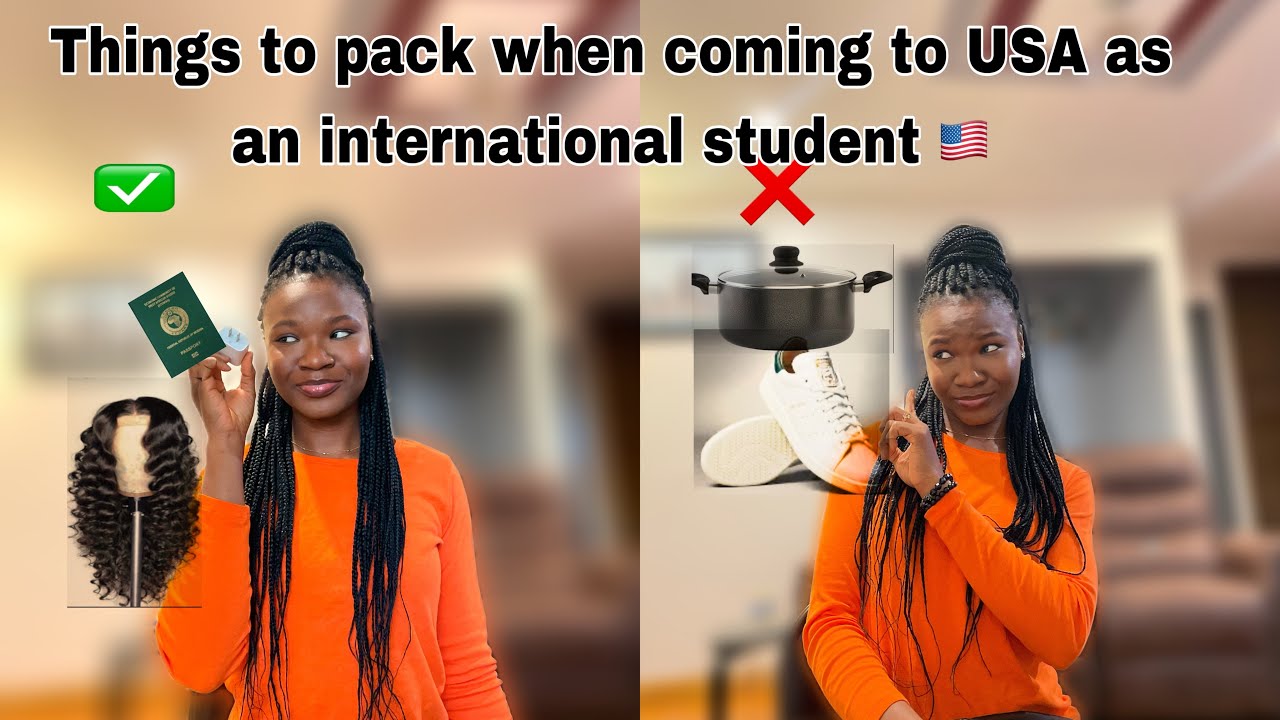 Things to pack when moving to the United States 🇺🇸 as an international student | Do’s and Dont’s