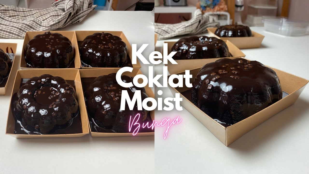 Nak Mula Berniaga? Cuba Resepi Kek Coklat Moist Bunga Ni ! Confirm Menjadi