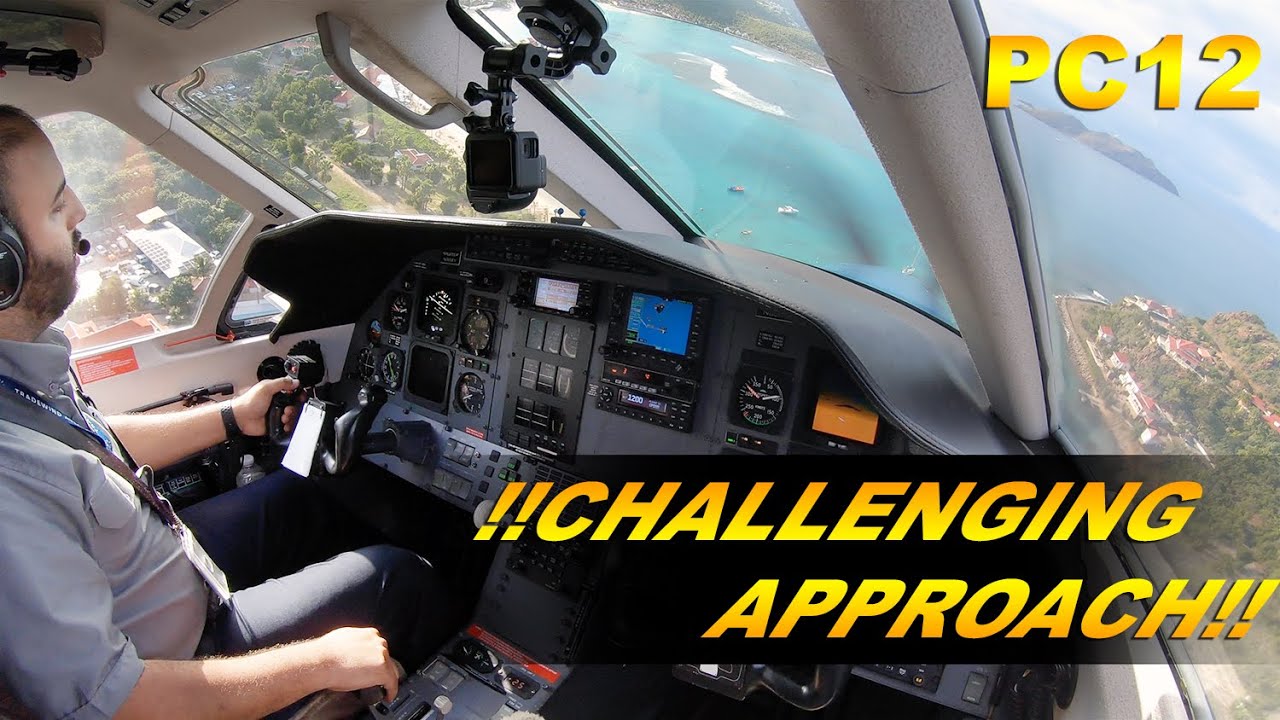 CHALLENGING LANDING? - Reverse ops in ST BARTHS. (ATC AUDIO) PC12
