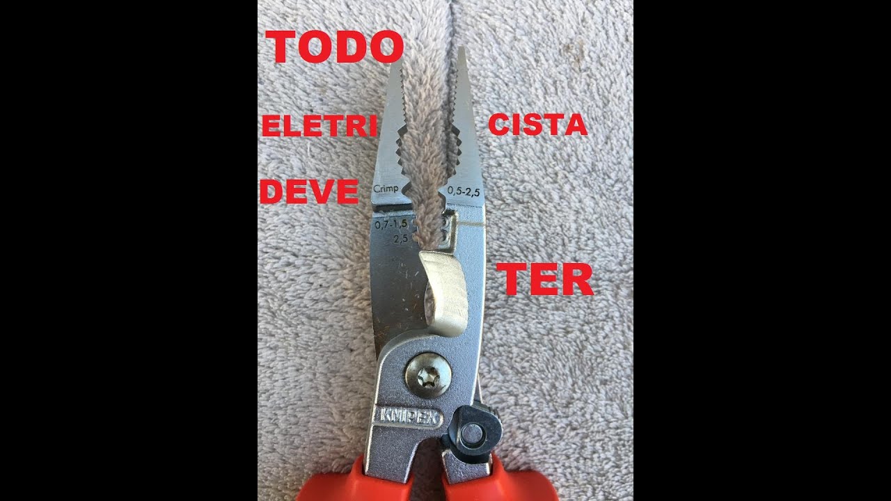 ALICATE QUE TODO ELETRICISTA DEVERIA TER (KNIPEX)