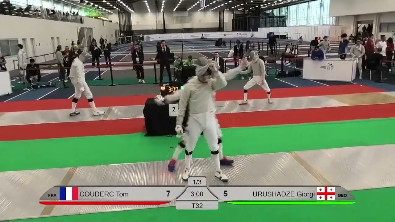 Euro Champs 2025 U23MS - L32 - Tom Couderc FRA v Giorgi Urushadze GEO