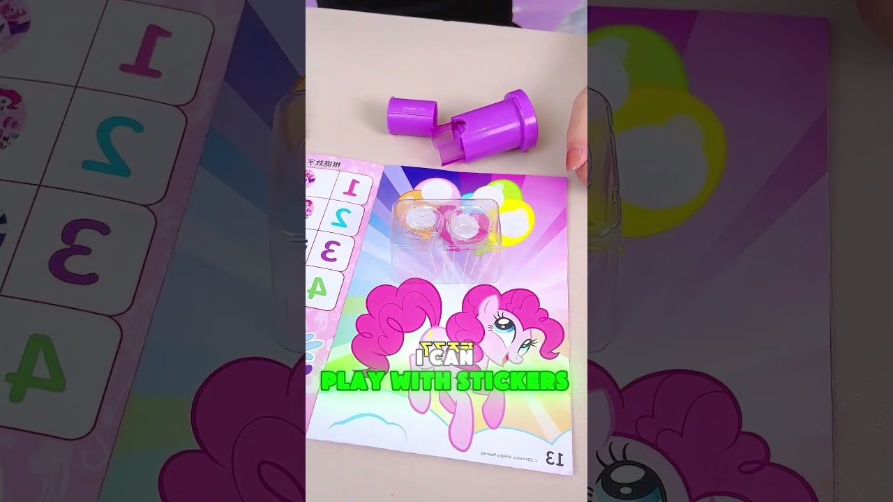 🦄🤩✨Such beautiful little pony stamp stickers#shorts