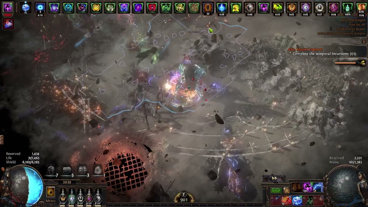 (POE) 3.19 Arc Inquisitor Legion farming