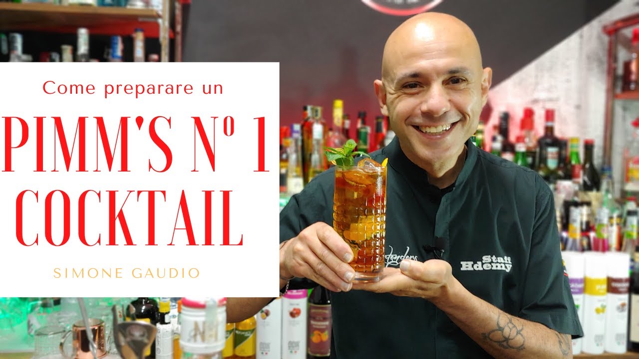🍓🍊🍋 Come preparare il Pimm's Cocktail IBA | Con Simone Gaudio per Barbrothershdemy