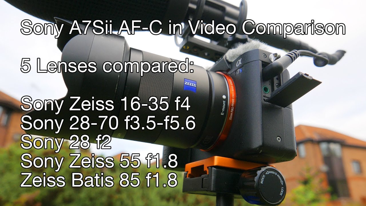 Sony FE Lenses (x5) AF-C Comparison on A7Sii