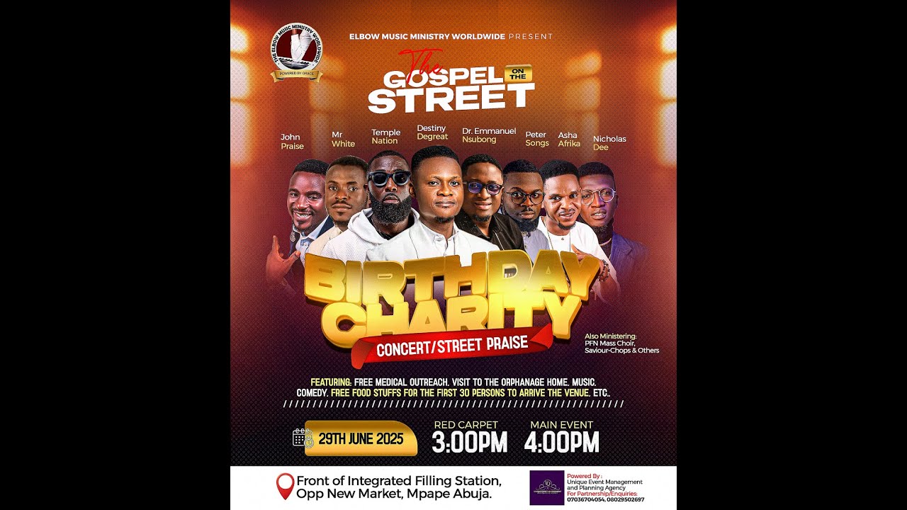 BIRTHDAY CHARITY/STREET PRAISE