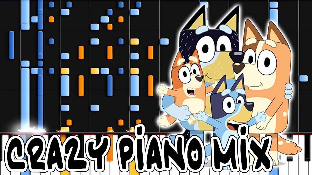 Crazy Piano Mix! BLUEY Main Theme