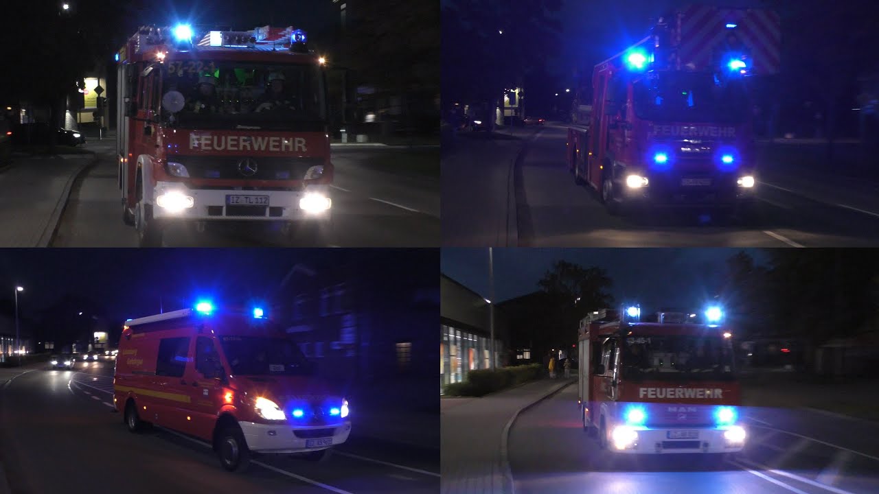 [GEBÄUDEBRAND mit MENSCHENRETTUNG!] Einsatzfahrten Freiwillige Feuerwehr Kellinghusen & Wrist