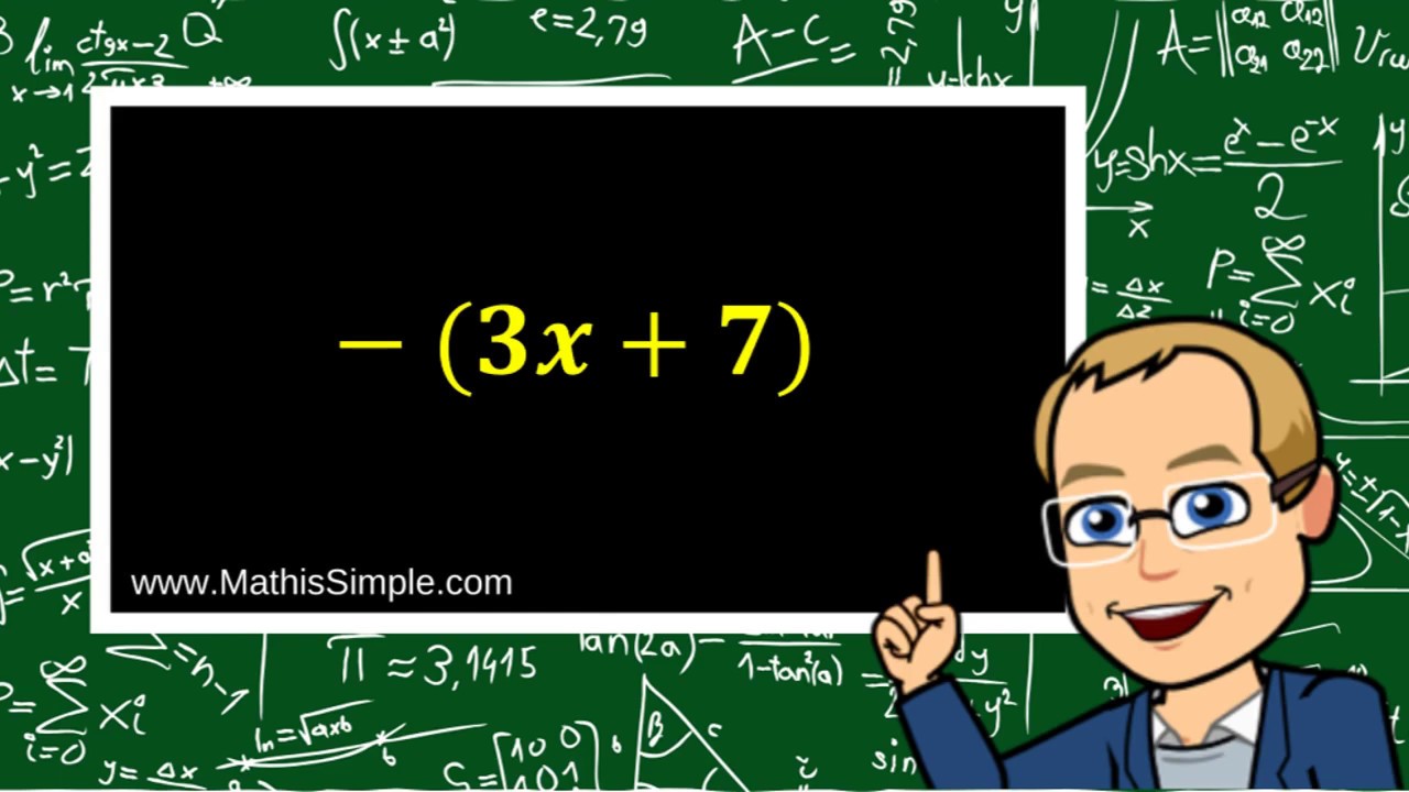 Distributing A Negative Sign | Expressions & Equations | Grade 7
