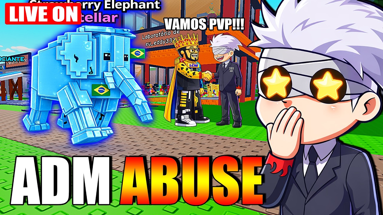 ♦️EVENTO ADM ABUSE no LABORATORIO BRAINROT !!! PVP HOJE - EDDY333 #roblox