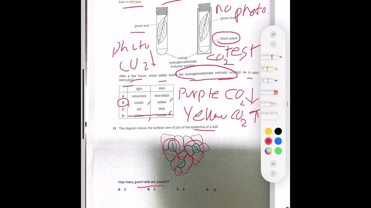 IGCSE Biology 0610 Oct/Nov 2021 Past paper (22)