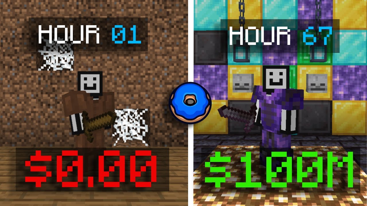 Becoming RICH on the Donut SMP | Episode 1, 0-100M