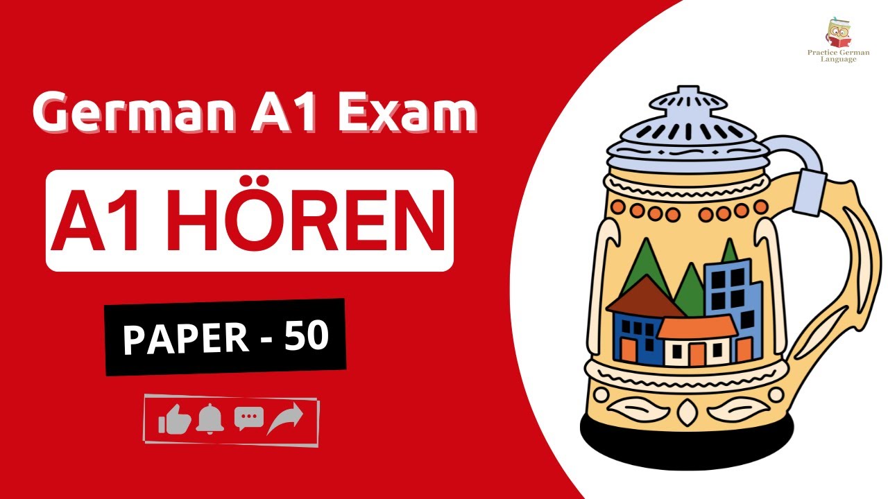 Goethe A1 Hören with Answers ✔️ Real Exam Feeling l Paper - 50 l