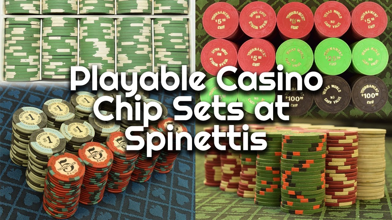 Playable Casino Chip Sets at Spinettis!