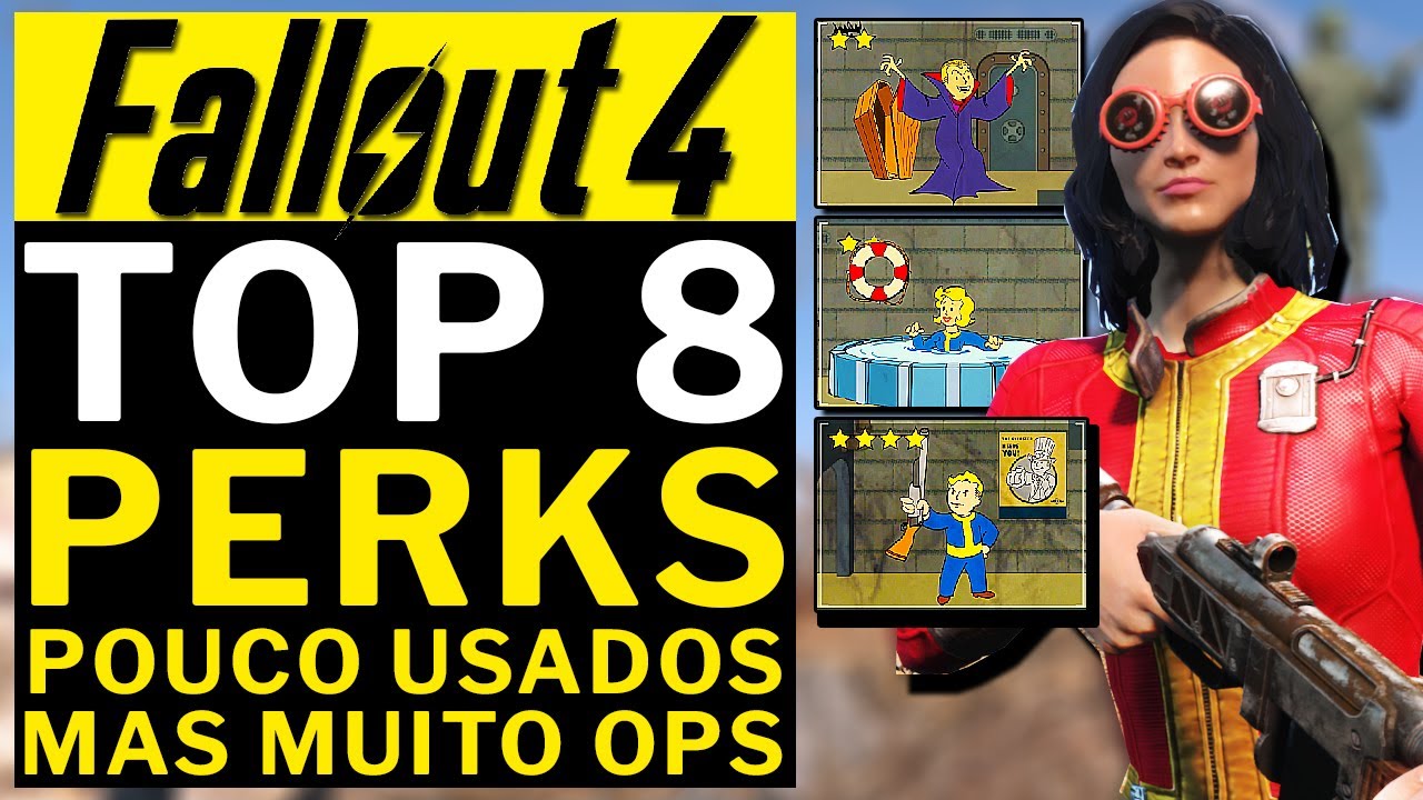 FALLOUT 4  - TOP 8 PERKS QUE POUCOS USAM MAS SAO MUITO UTEIS!!