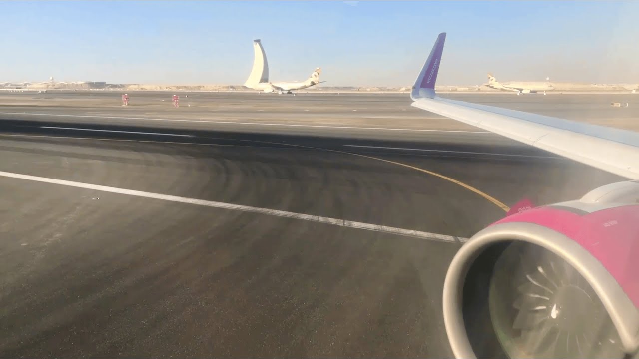 BIZARRE Rejected Takeoff! Wizz Air Airbus A321neo Two Takeoff Attempts in Abu Dhabi