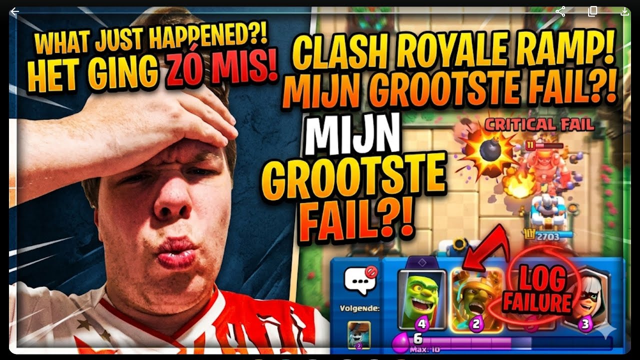 We zaten zo dichtbij in clash royaal met tegen slagen