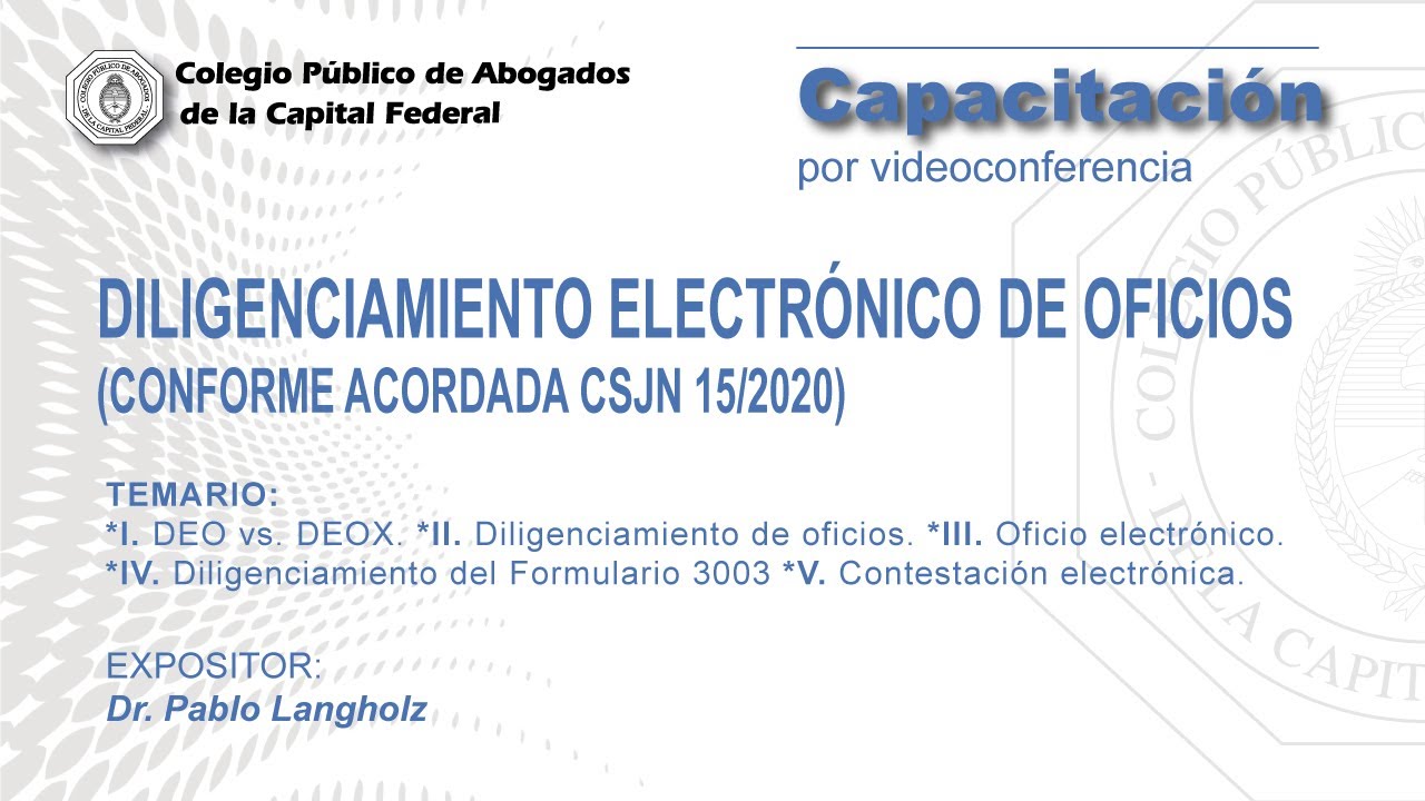 Videoconferencia: 