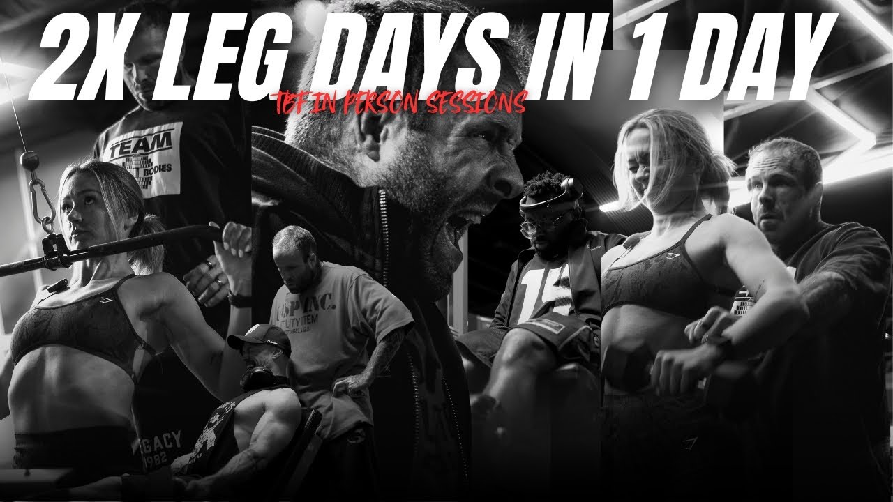 2x LEG DAYS IN 1 DAY | TrainedByFox