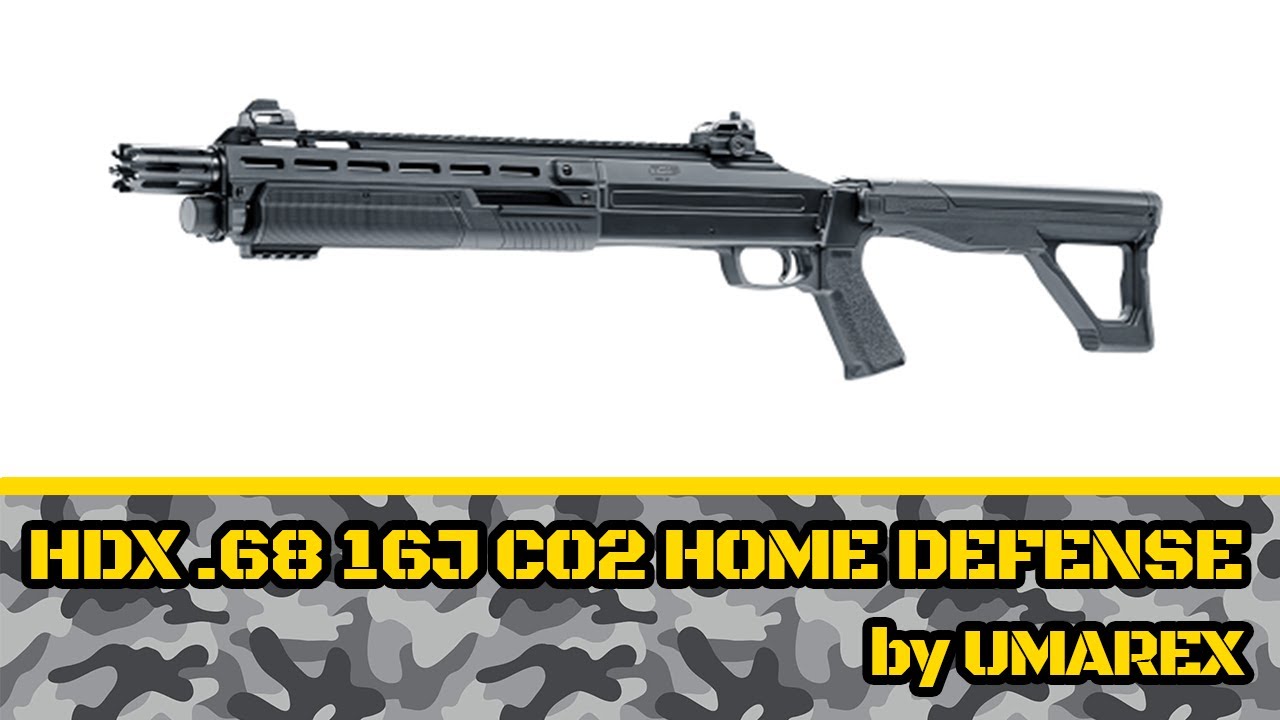 HDX .68 16J CO2 Umarex Home defense T4E Unboxing & Review (in limba romana)
