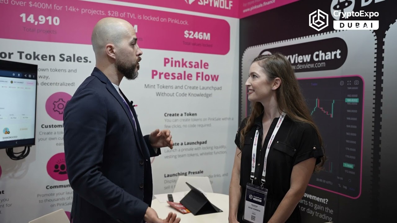 Interview of PINKSALE at Crypto Expo Dubai 2023