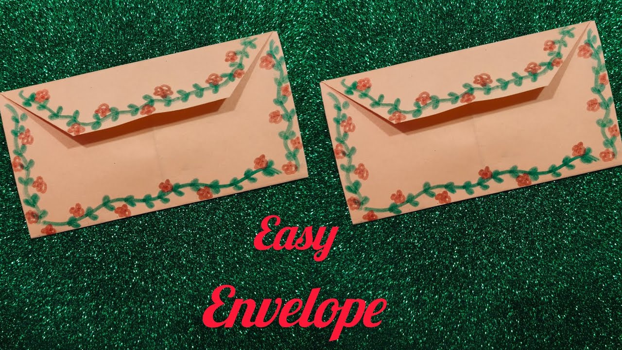 how to make an envelope without glue and scissor,/easy to make /gift for your loved ones