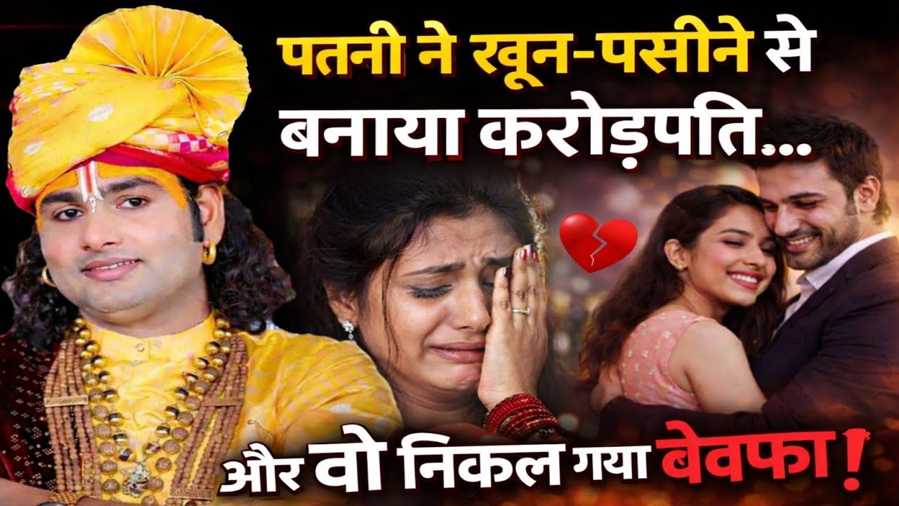पत्नी ने खून-पसीने से बनाया करोड़पति… और वो निकल गया बेवफा! #bhagwatkatha 