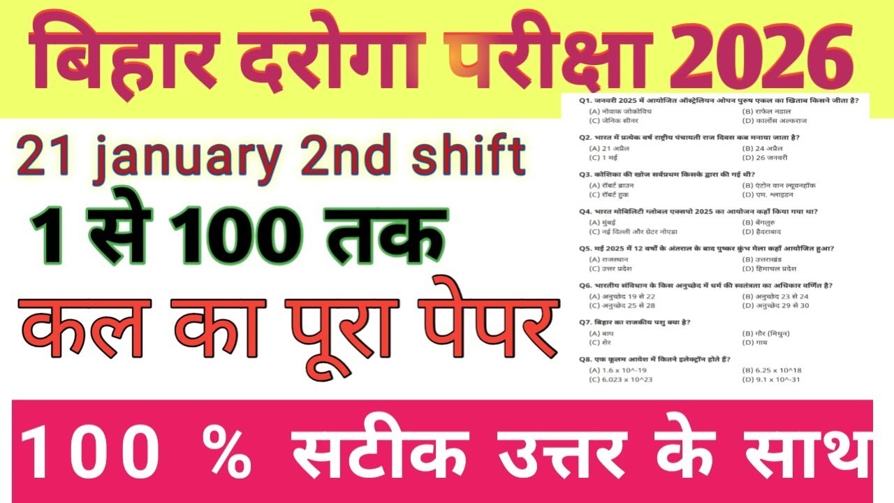 बिहार दरोगा 2026 analysis