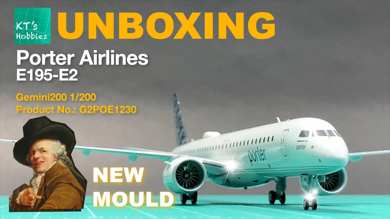 Gemini200 1/200 Porter Airlines E195-E2 Unboxing and Review