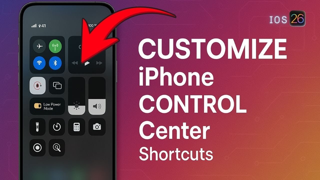 Настройка Пункта управления iPhone в iOS 26 | Добавление, редактирование и удаление элементов упр...