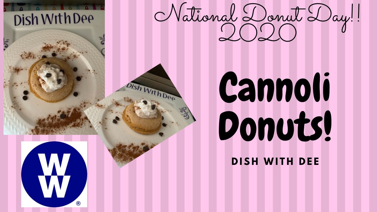 My WW | Cannoli Donuts | National Donut Day | Low Point Cannoli Donuts made with Protein Pancake mix