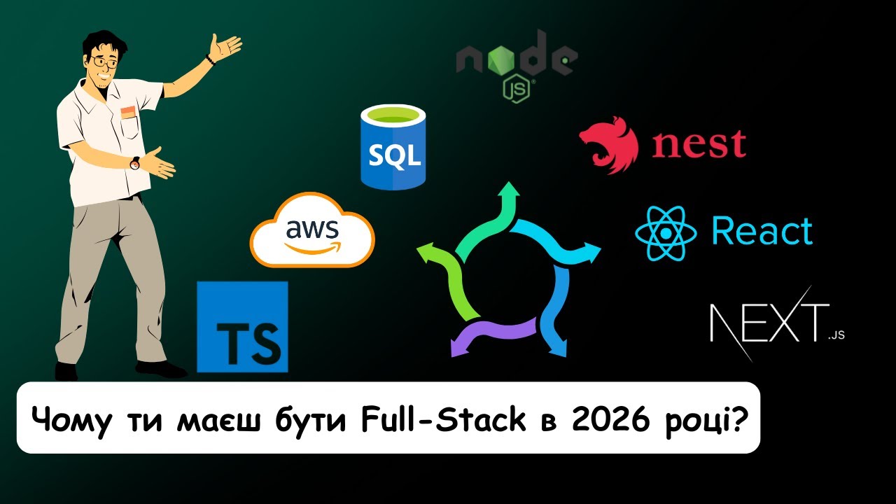 Full-Stack в 2026 - найшвидший шлях до першого оферу і стандарт для Senior
