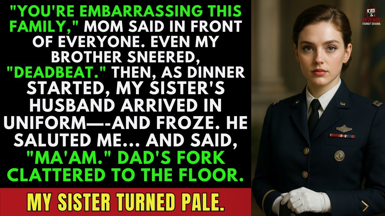 Family Called Me a Deadbeat—Then My Sister s Husband, a Highly Decorated Navy Officer, Saluted Me