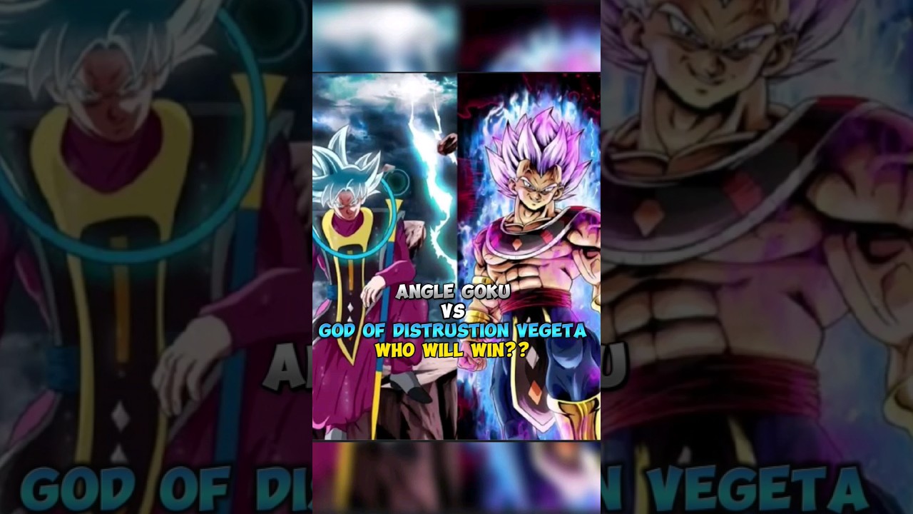 ANGEL GOKU VS GOD OF DISTRUSTION VEGETA | WHO WILL WIN ?? | #shorts #dbs #goku #vegeta