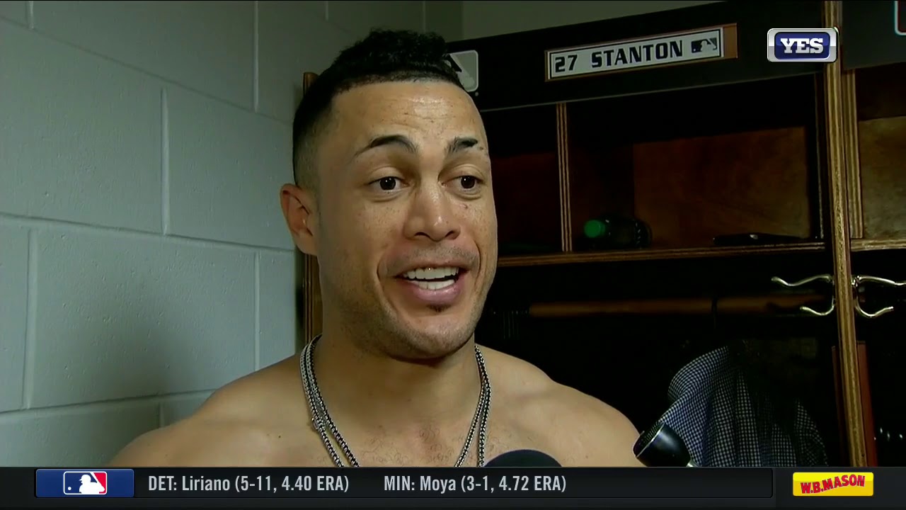Giancarlo Stanton on CC Sabathia's ejection