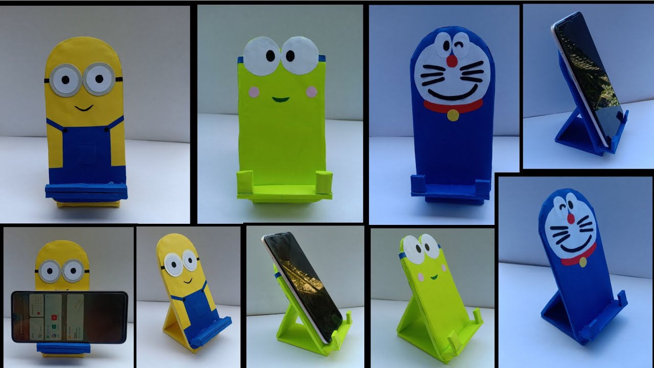 3 DIY Phone Stand Ideas from Cardboard | Cardboard Craft Ideas
