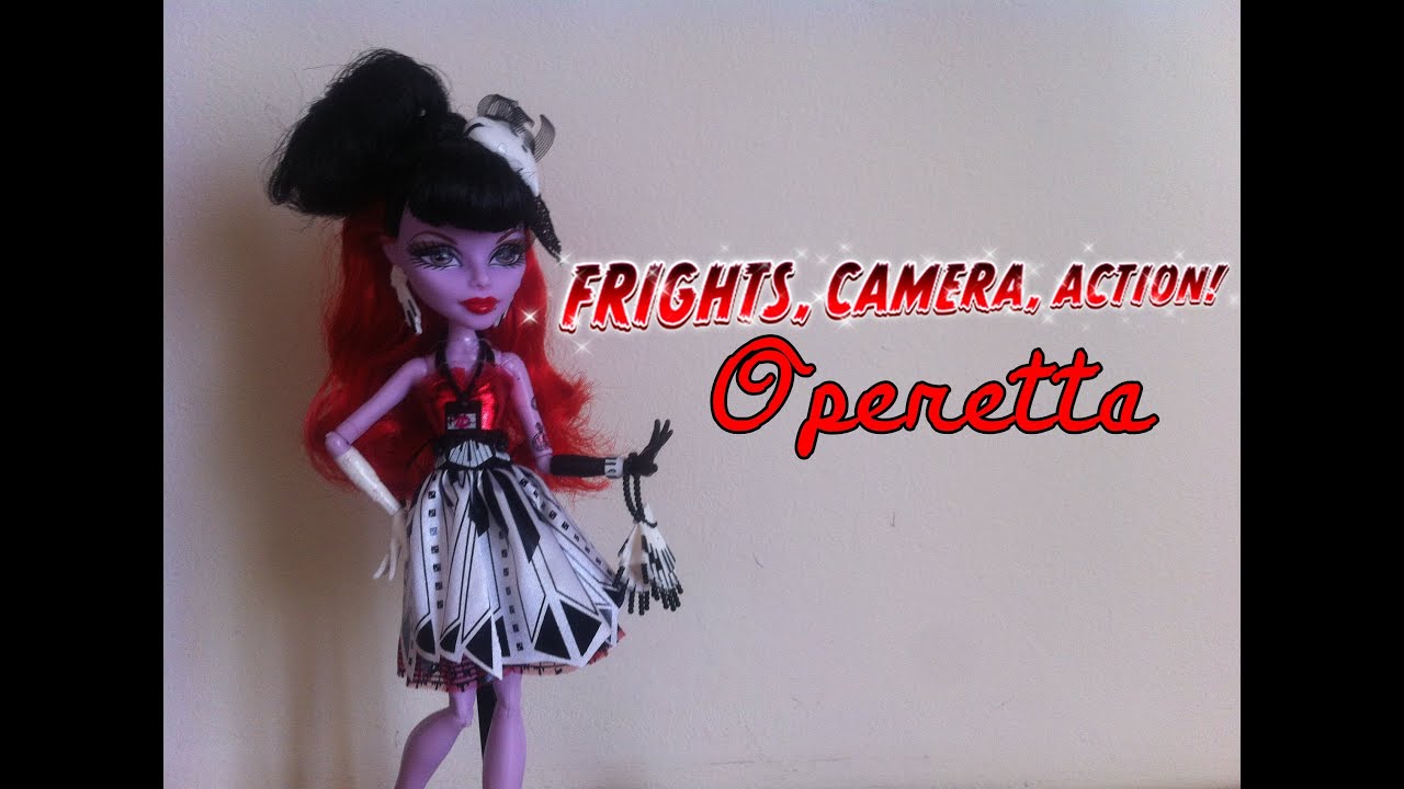 Monster High Frights Camera Action Hauntlywood Opretta Doll Review || by OperettaAndClawdeen