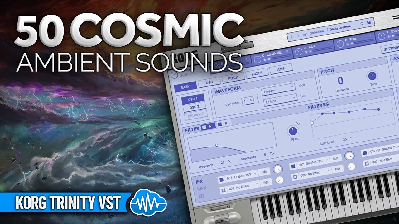 KORG TRINITY VST ♫ 50 Custom Sounds ► 50 COSMIC AMBIENT SOUNDS